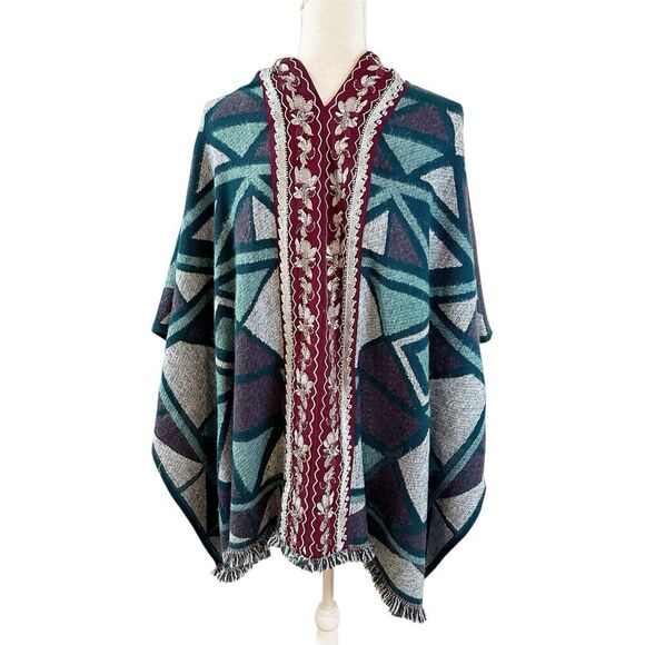 NWT Soft Surroundings Icons Kimono Wrap One Size Acrylic Beaded Embroided - Picture 3 of 10